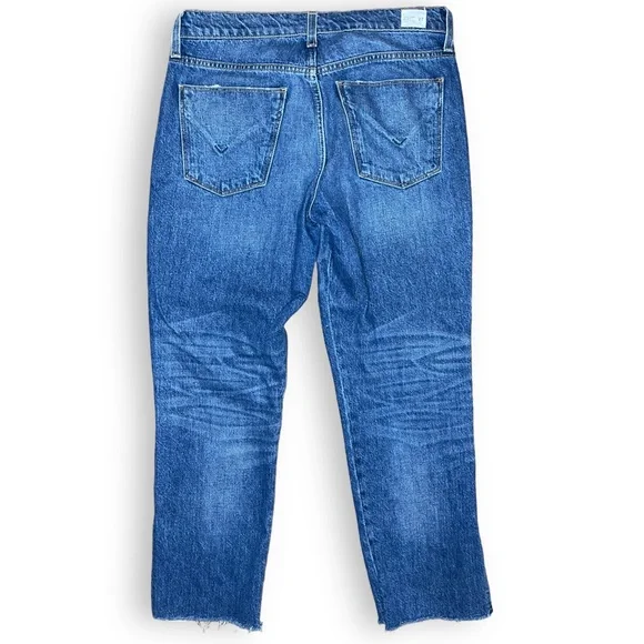 Hudson Forgiver Riley Luxe Crop Jean Raw Hem Side Slits 27 ^ 3 for 20 - Picture 4 of 7